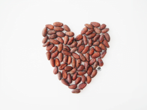 Cacao bean heart