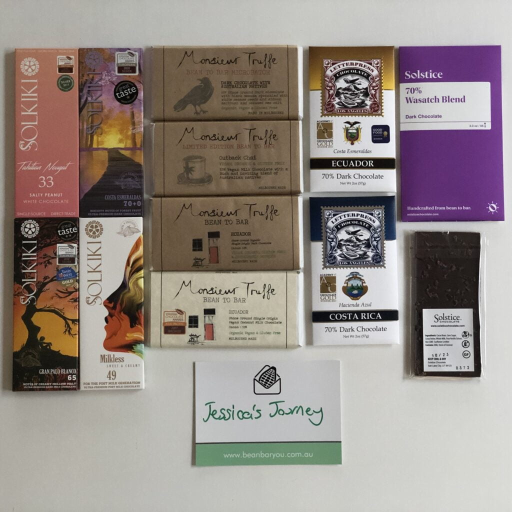 Bars selected by Jessica Tivendale for our first ever guest curated subscription box
